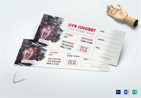 Concert Ticket Template Free Download