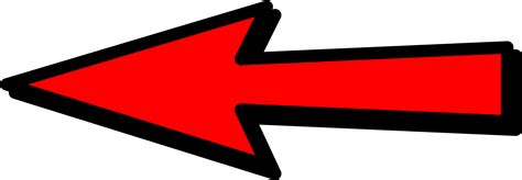 Red Arrow Left Transparent Clipart - Full Size Clipart (#5432710) - PinClipart