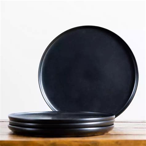 Matte Black Simple Things Dinner Plates, Set of 4 | Kirklands Home