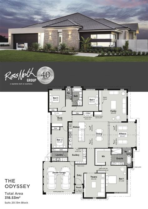 The Odyssey | Single Storey Display Home | Ross North Homes, Perth | Beautiful house plans ...