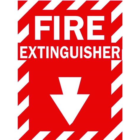 Brady 14 in. x 10 in. Fiberglass Fire Extinguisher Sign-69074 - The Home Depot