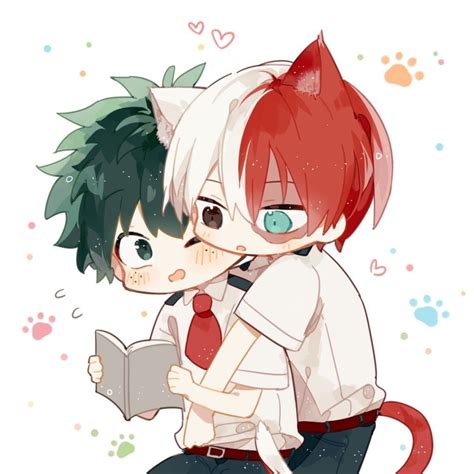 Cute Todoroki Neko Loves Deku | Hero, Hero wallpaper, Anime