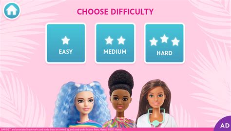 🕹️ Play Barbie You Can Be Anything Matching Game: Free Online Barbie ...