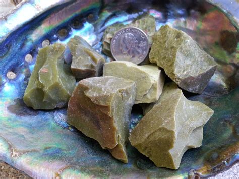 Green (Common) Opal ~ 1 Reiki infused rough stone