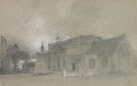 John Constable, R.A. (East Bergholt, Suffolk 1776-1837 Hampstead) , East Bergholt Church from ...