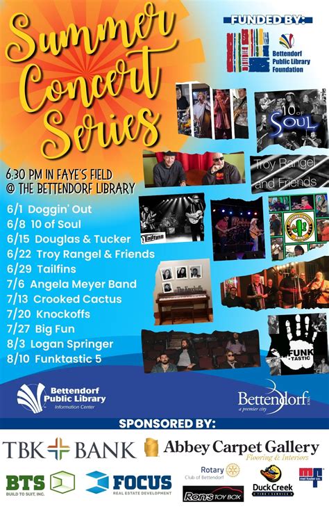 Program - Summer Concert Series - Bettendorf Public Library