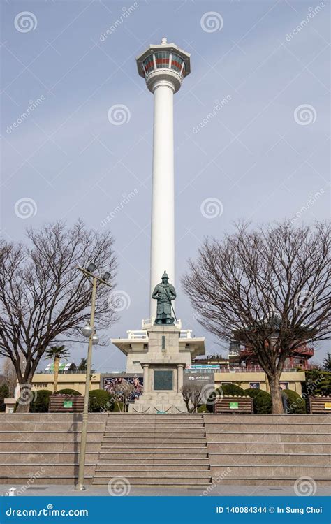 Busan tower Yongdusan Park editorial stock image. Image of vast - 140084344