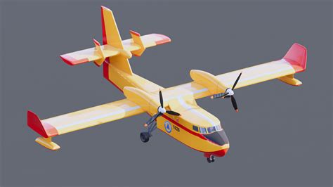 Canadair CL-415 3D Model by ALPHA3DST