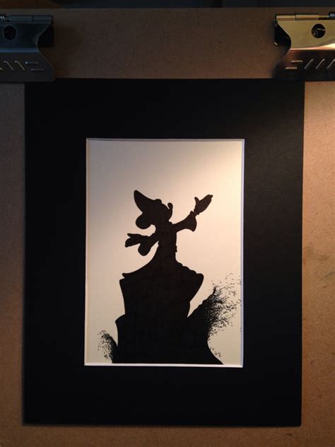 Disney Fantasia Sorcerer Mickey Silhouette - Etsy