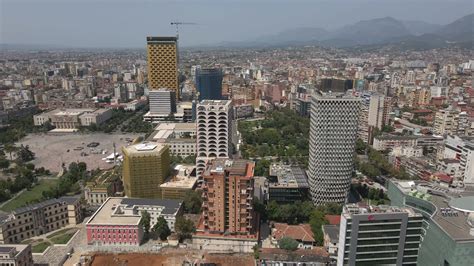 Tirana, Albania by Drone 3 26769600 Stock Video at Vecteezy