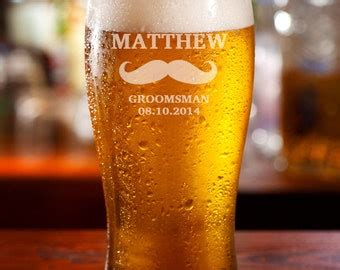 Groomsmen Gift Pilsner Beer Glasses Wedding Party Gifts