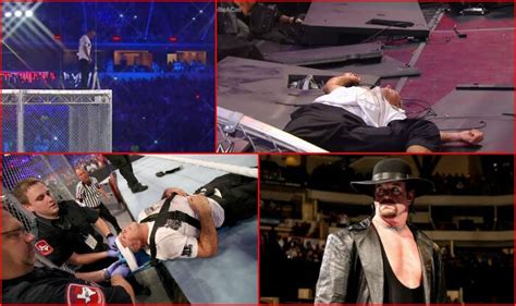 WWE WrestleMania 32 Undertaker vs Shane McMahon: Watch Shane fall over ...