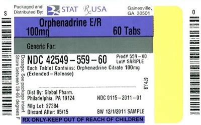 Product Images Orphenadrine Citrate Photos - Packaging, Labels & Appearance