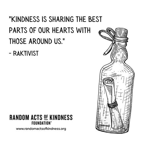 The Random Acts of Kindness Foundation | Kindness Quote | Kindness is sharing