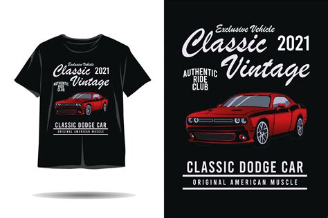 Classic Vintage Dodge Car T-shirt Design Graphic by inferno.studio3 ...