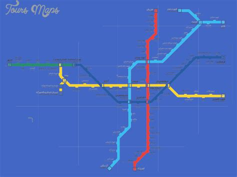 Tehran Metro Map - ToursMaps.com