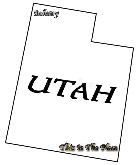 Utah State Slogan and Motto Stock Illustration - Illustration of land, utah: 90154790