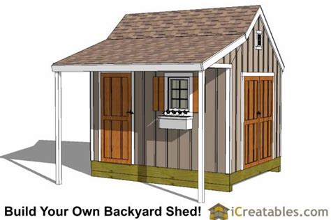 10x12 Shed Plans With Porch | Cape Cod Shed | New England Shed | 10x12 ...