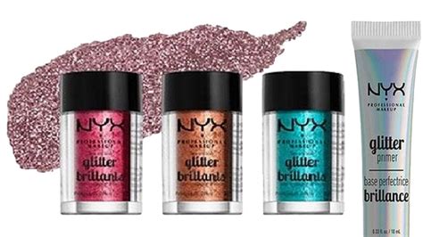 NYX Glitter Brillants Review And Swatches - YouTube