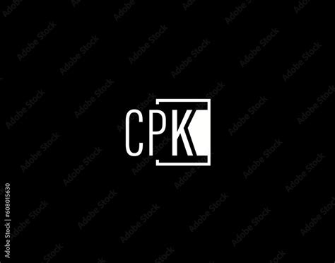 CPK Logo and Graphics Design, Modern and Sleek Vector Art and Icons isolated on black background ...