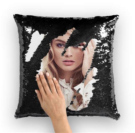 Download Margot Robbie ﻿sequin Cushion Cover - Cushion PNG Image with ...