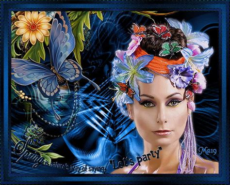 Spring in her hair, butterfly, flower, spring, hair, beauty HD wallpaper | Pxfuel