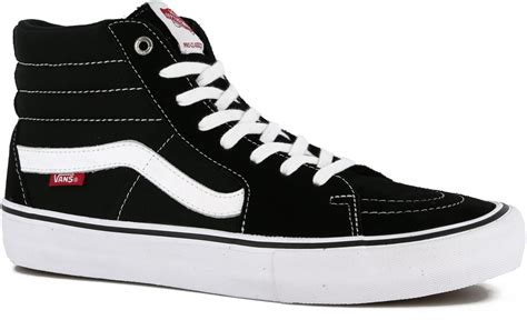 Vans Sk8-Hi Pro Skate Shoes - black/white - Free Shipping