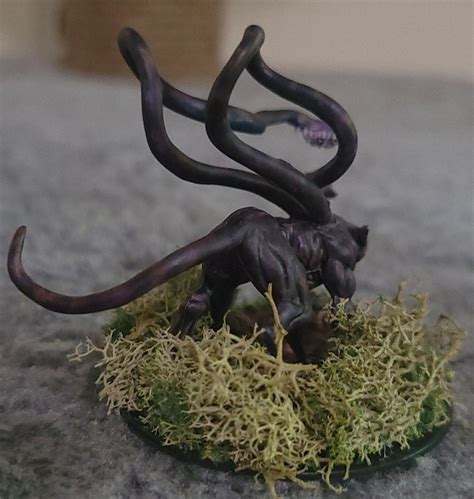 Hand Painted Displacer Beast Miniature Tabletop RPG, Dungeons and Dragons, D&D, Pathfinder, Mini ...