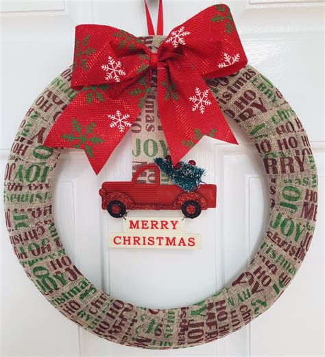 Simple Dollar Tree Christmas Wreath - Glitter On A Dime