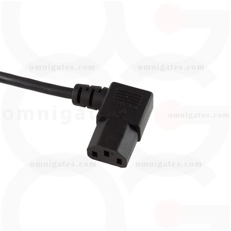 Standard AC Power PC/Monitor Cord, 14AWG, 15A 125V, NEMA5-15P/C13 Conn ...