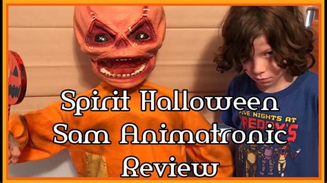 Spirit Halloween Sam Animatronic Review - YouTube