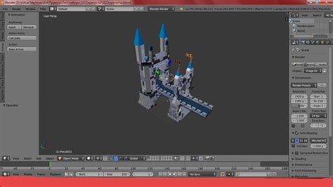 Lego Castle Free 3D Model - .blend - Free3D