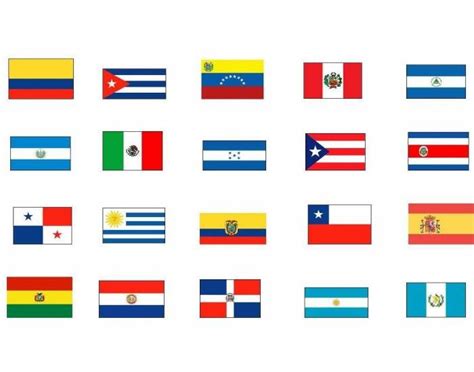 Hispanic Flags Printable - Printable Word Searches