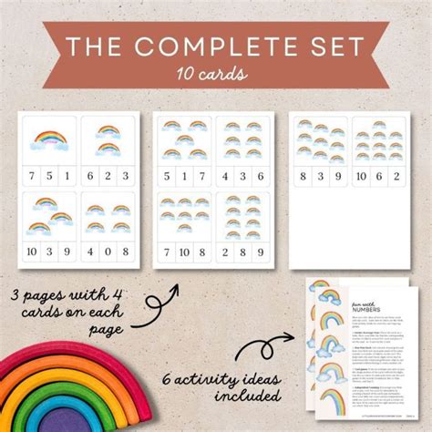 Rainbow Numbers Printable - Little Moon Paper Co