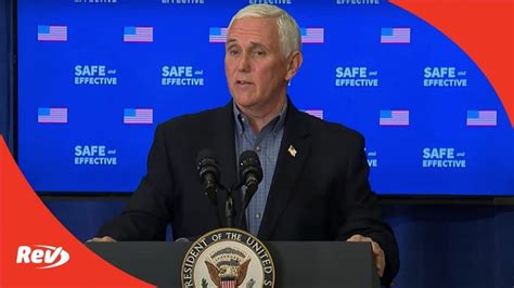 Mike Pence Remarks After Receiving COVID-19 Vaccine Transcript December ...