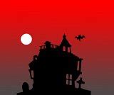 Image of clipart haunted house | CreepyHalloweenImages