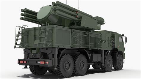 Missile System Pantsir S1 SA-22 Greyhound Rigged 3D Model $199 - .max ...