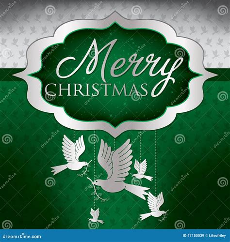 Elegant Christmas Card stock vector. Illustration of card - 47150039