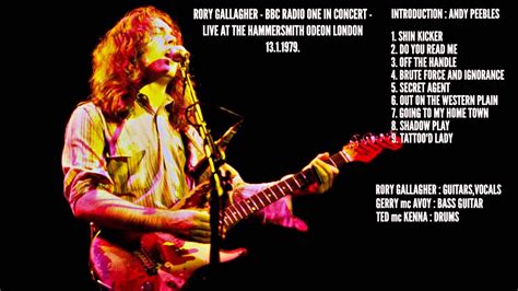 RORY GALLAGHER LIVE AT THE HAMMERSMITH ODEON LONDON 13 1 1979 BBC RADIO ONE IN CONCERT - YouTube