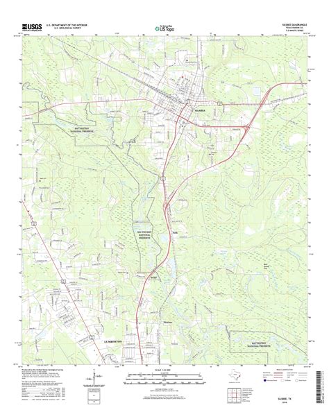 MyTopo Silsbee, Texas USGS Quad Topo Map