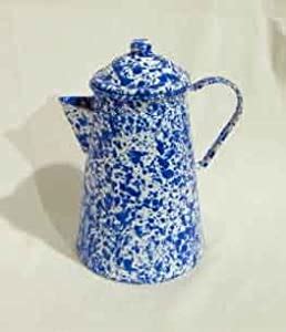 Amazon.com: Enamelware 12 Cup Coffee Pot, Blue Marble: Enamel Coffee Pot: Kitchen & Dining