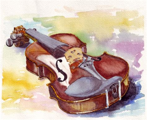 Violin Watercolor! Watercolor Painting Cello, PNG, 988x808px, Violin Watercolor, Art, Bow, Bowed ...