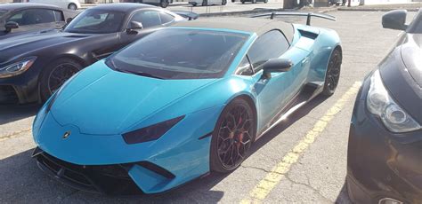 Blue Lamborghini Huracan Performante Spyder by HiroHamadaRockz on DeviantArt