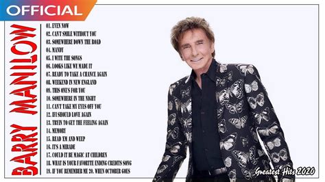 Barry Manilow Greatest Hits Album Playlist - Best Songs Of Barry ...