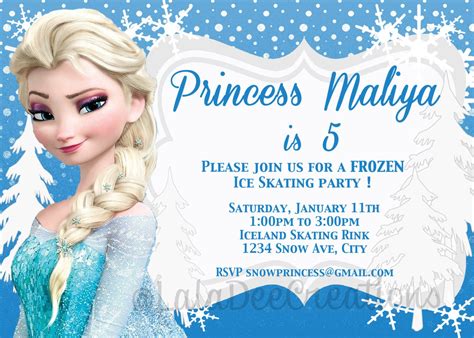 printable frozen birthday invitations | Frozen Birthday Invitations Pri… | Frozen birthday ...