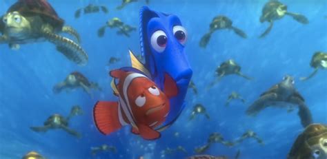 Finding Nemo (2003) is not actually animated. Pixar cruelly turned the cast into fish with black ...