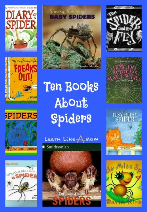 Learn Like A Mom! Reading Roundup: Books About Spiders - Learn Like A Mom!