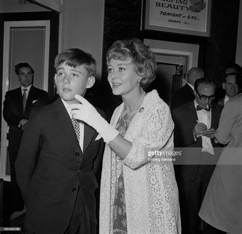 Actress Glynis Johns with her son Gareth Forwood at the film premiere... News Photo - Getty Images