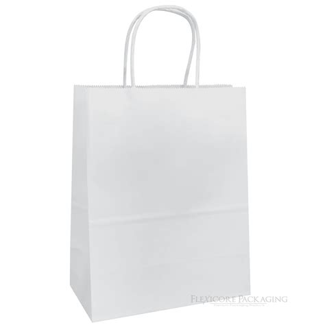 White Kraft Paper Bags, 8"x4.75"x10.25", 100ct - Walmart.com