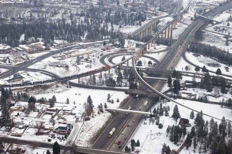 Spokane Downtown Bridges Highways Trains ⋆ Spokane Drone Photography ...